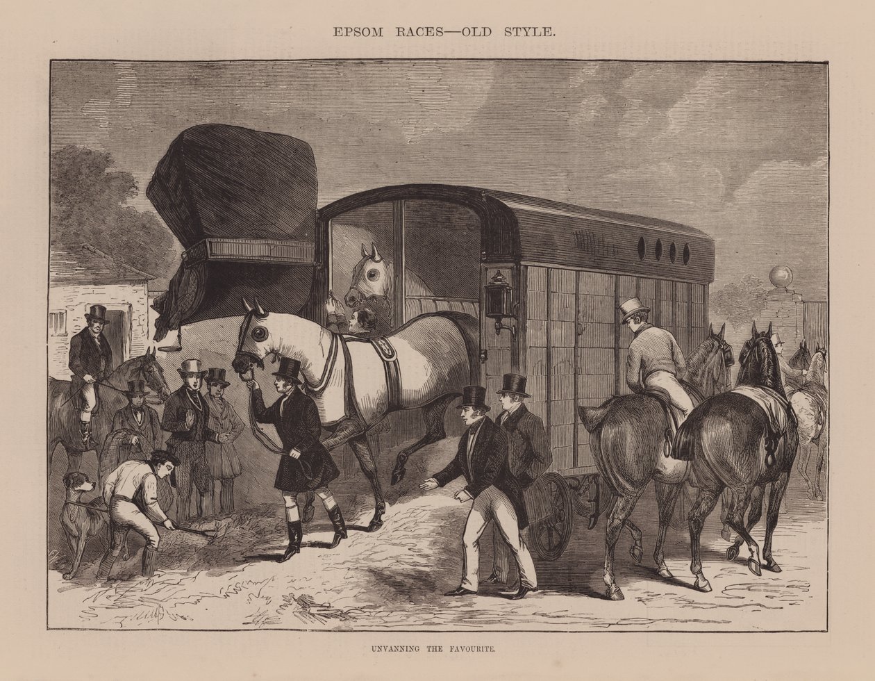 Unvanning the Favourite (grawerunek) autorstwa English School
