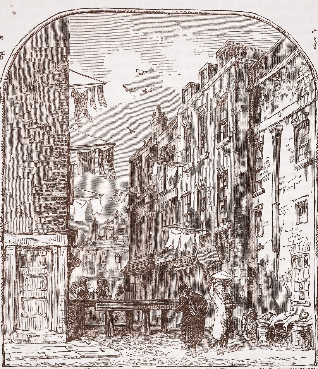 Widoki w Rookery, St. Giles autorstwa English School