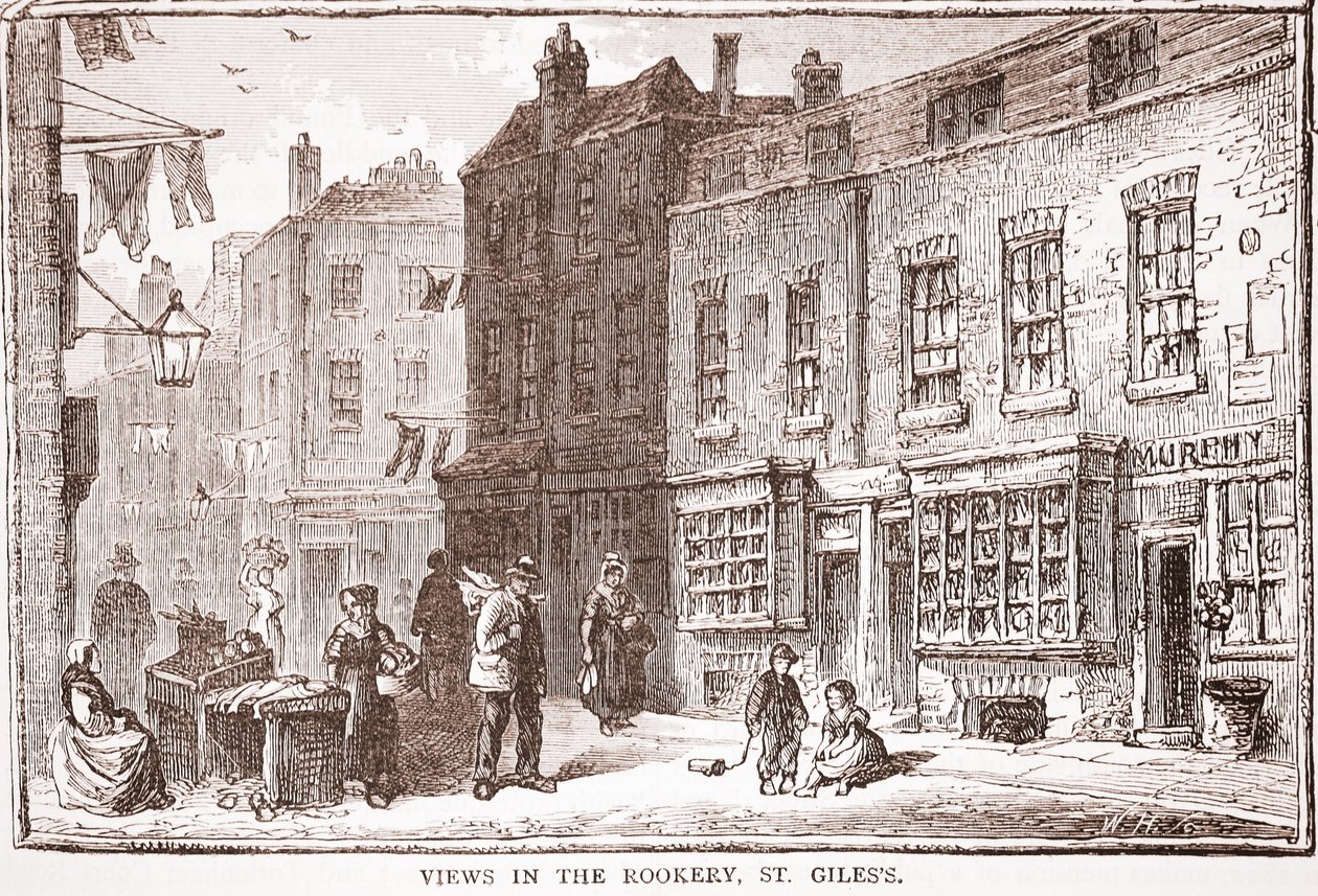 Widoki w Rookery, St. Giles autorstwa English School