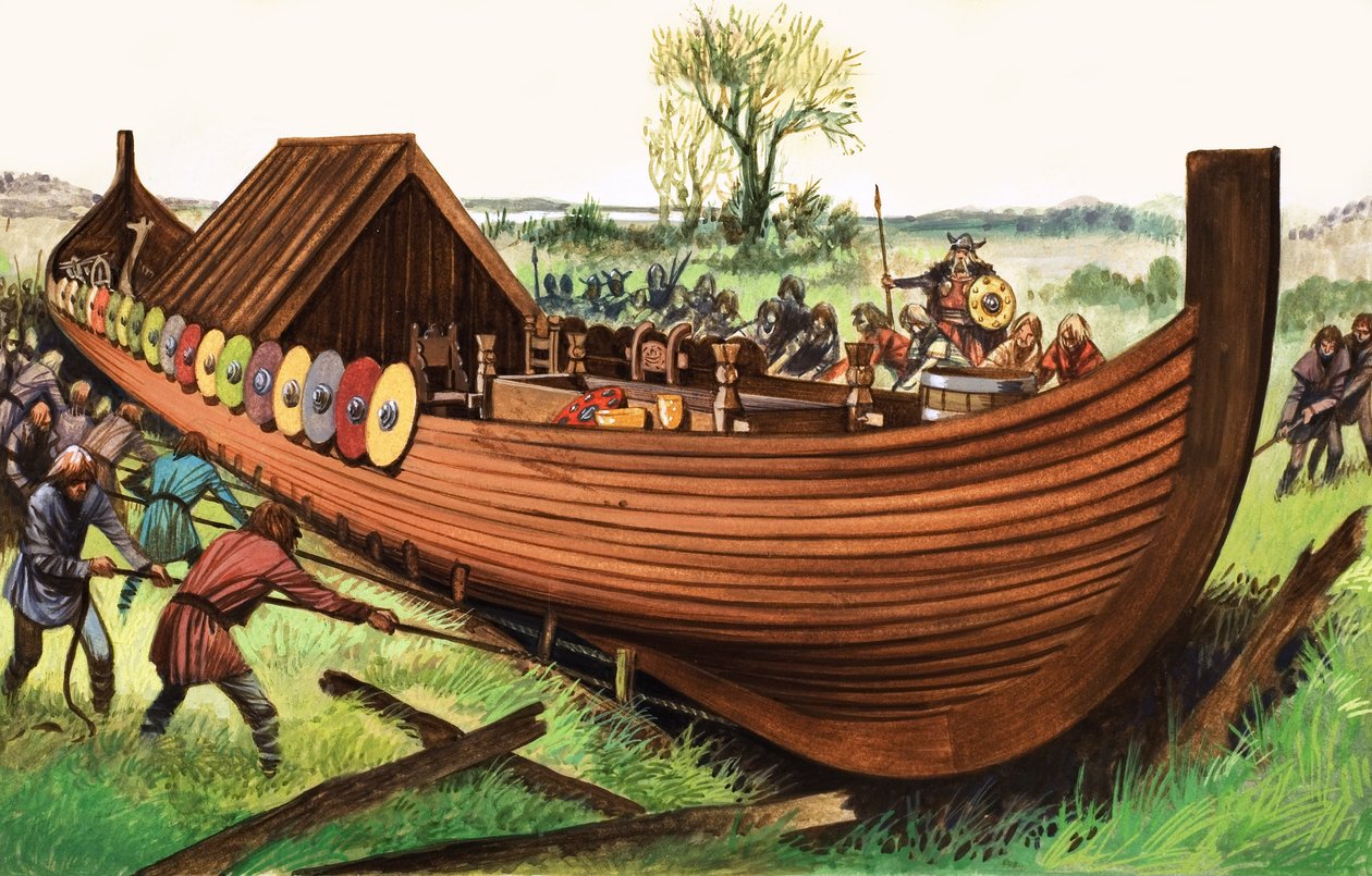 Viking Long-Ship autorstwa English School