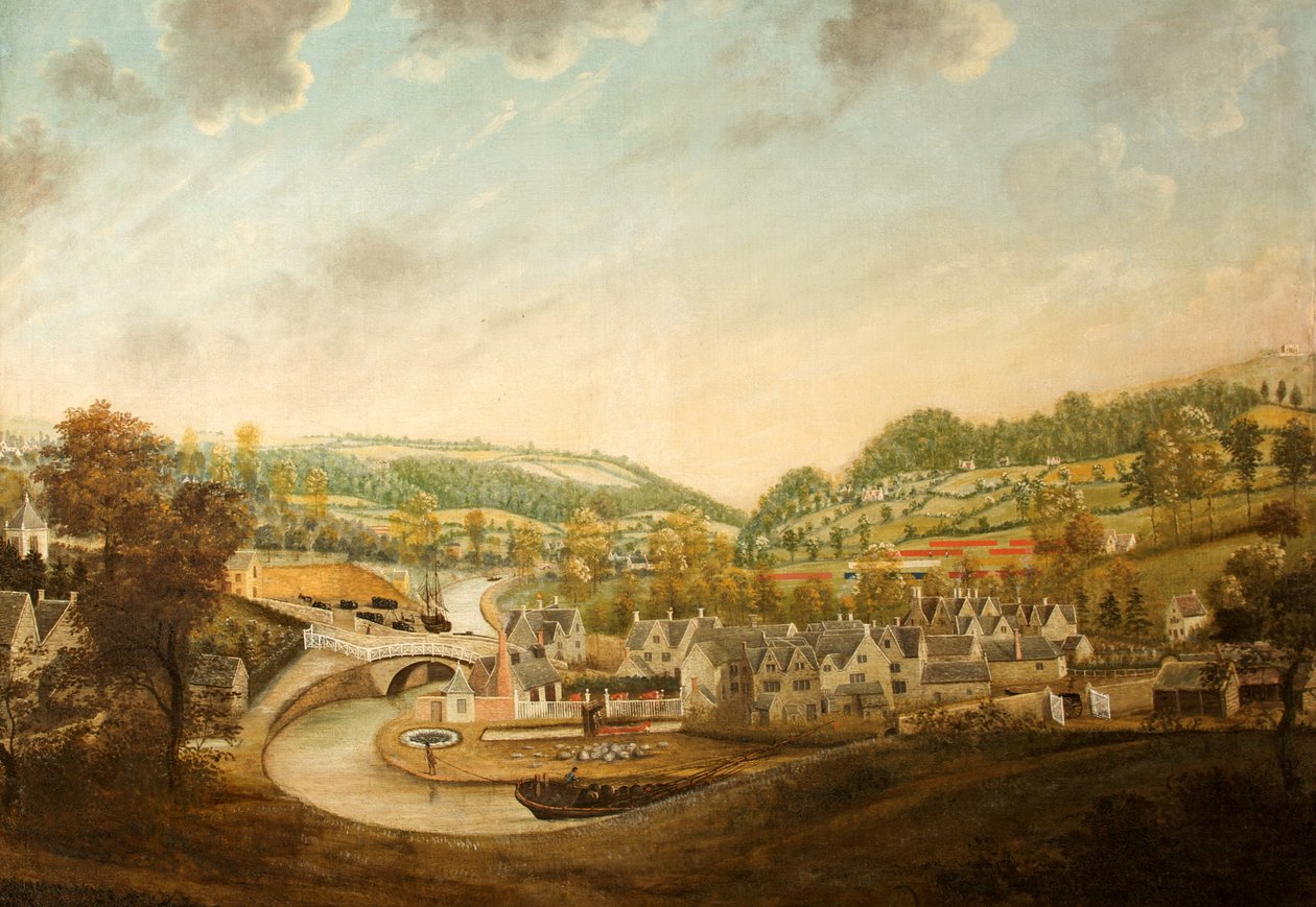 Wallbridge, Gloucestershire, ok. 1790 autorstwa English School
