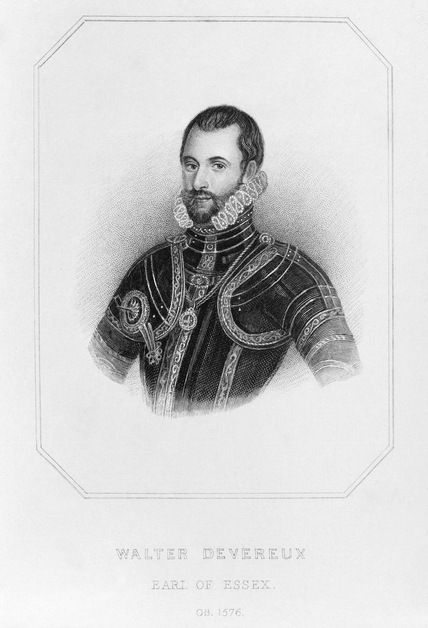 Walter Devereux (1541-76) 1. hrabia Essex, 2. wicehrabia Hereford autorstwa English School