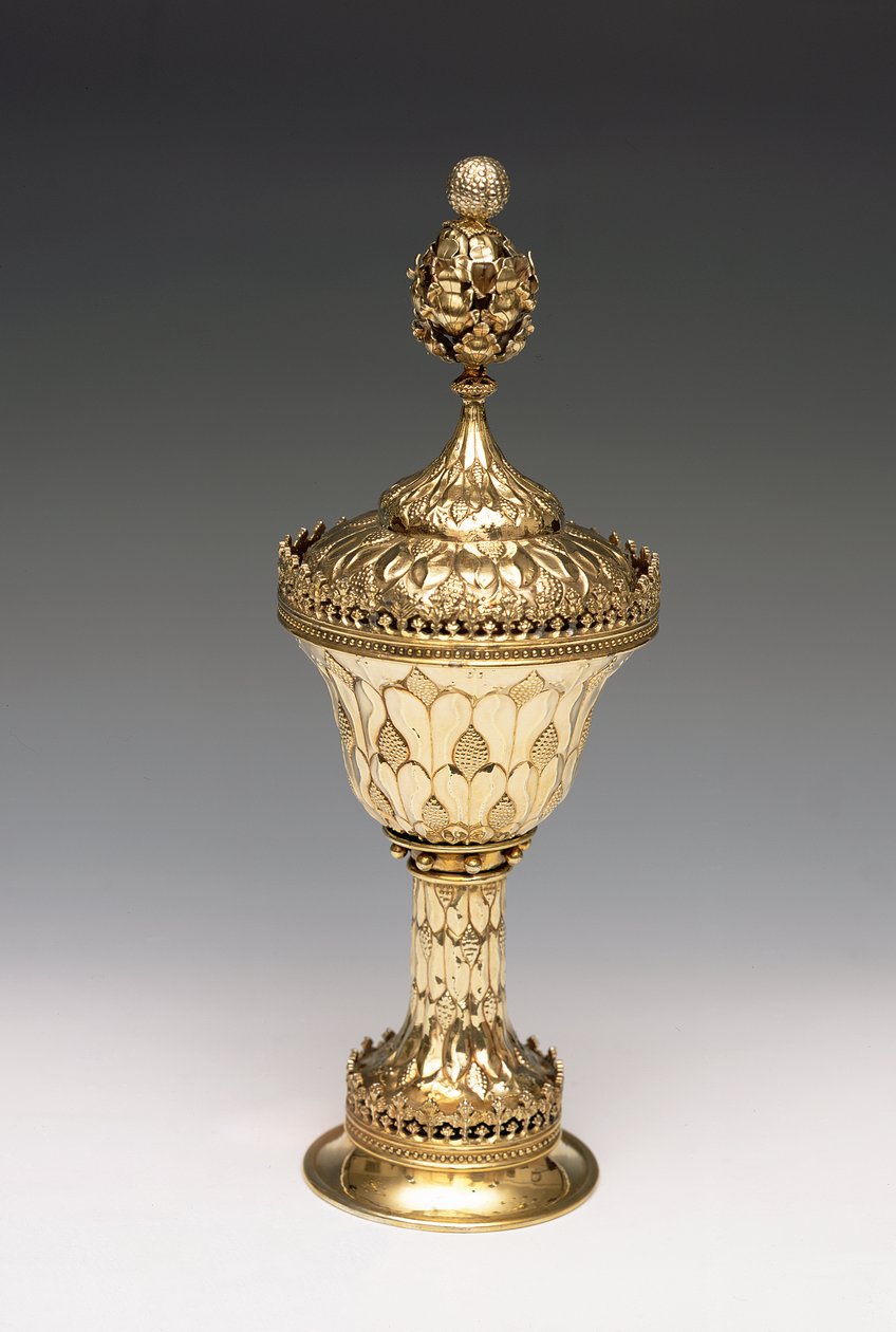 Wardens Grace Cup, ok. 1480 (srebrny pozłacany) (patrz również 239872) autorstwa English School