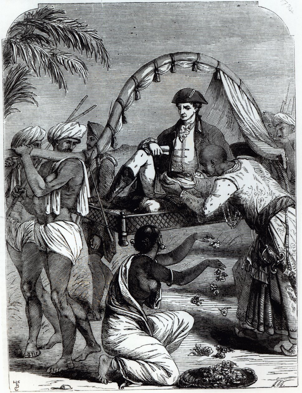 Warren Hastings (1732-1818) w Indiach w 1784 r. autorstwa English School