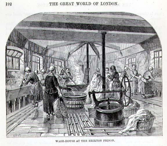 Wash-House w więzieniu Brixton, z „The Criminal Prisons of London and Scenes of Prison Life” Henry