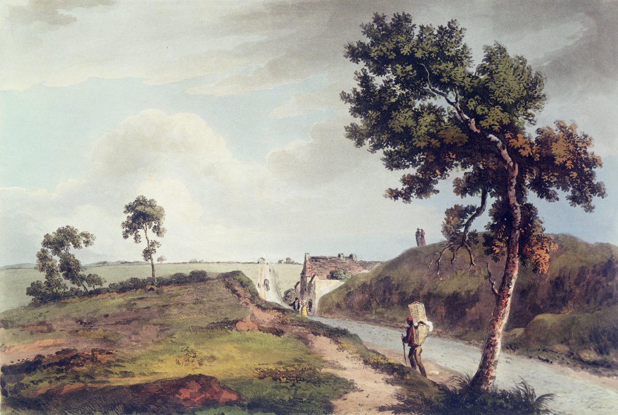 Waterloo, grawerowane przez C. Turnera, 1816 (kolorowe grawerowanie) autorstwa English School