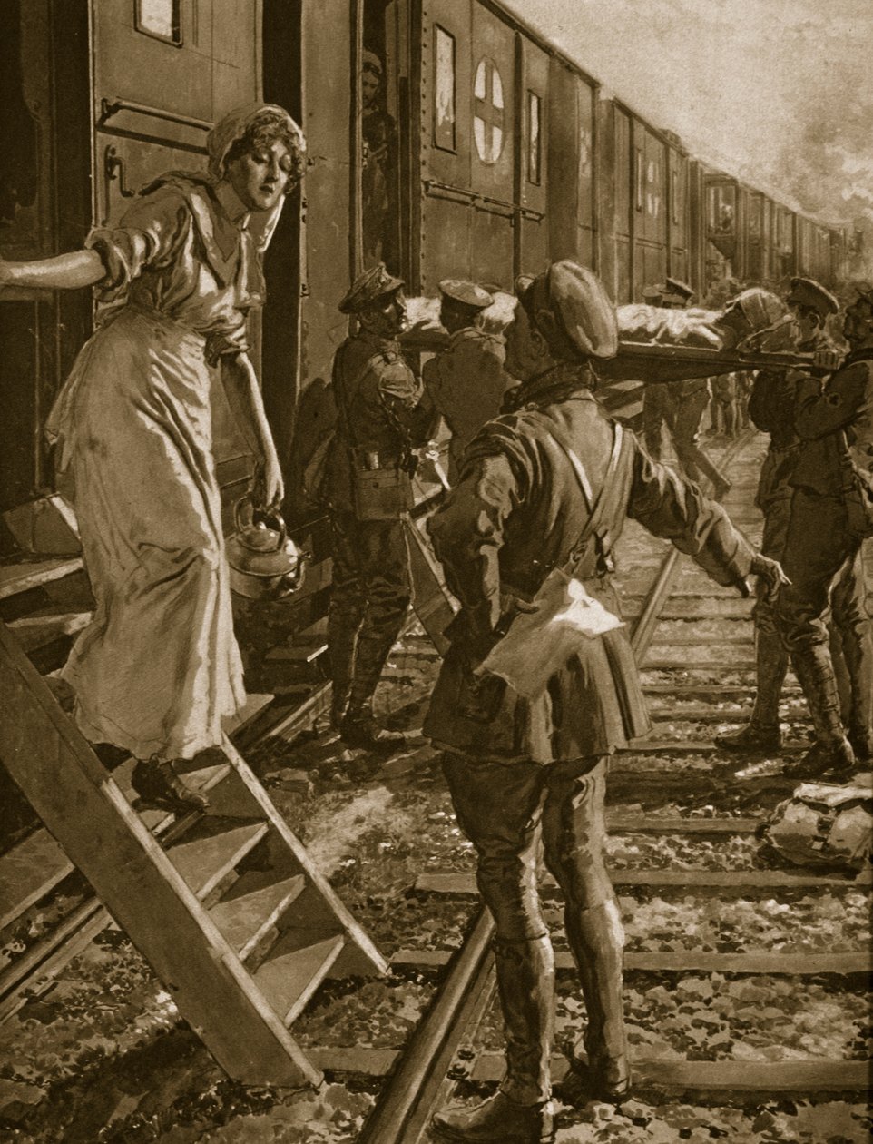 Kalwaria przydrożna we Francji, 1914-19 autorstwa English School