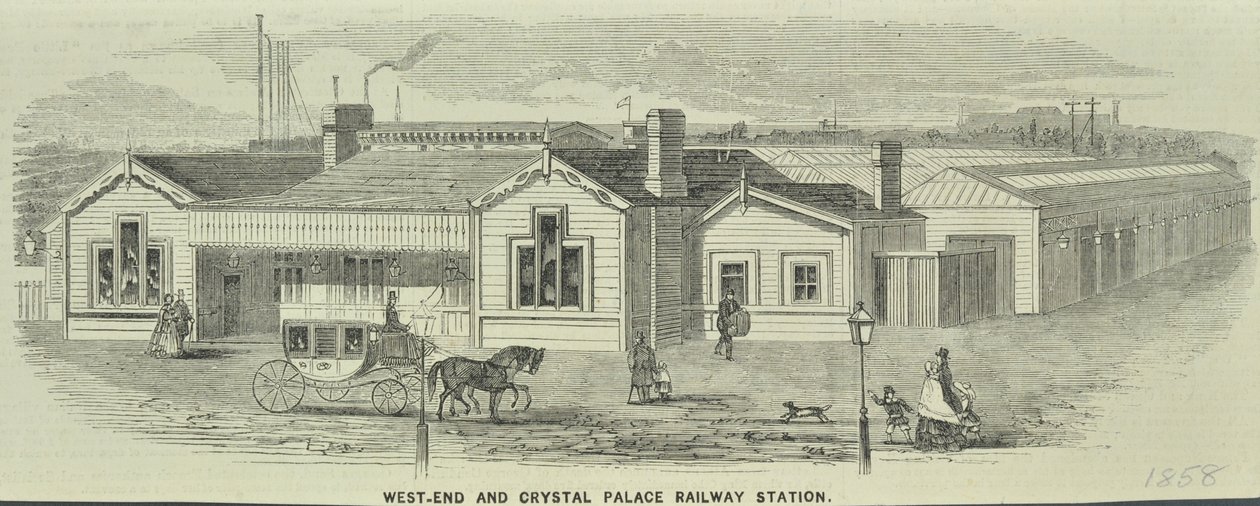 Dworzec kolejowy West End i Crystal Palace, Queenstown Road autorstwa English School