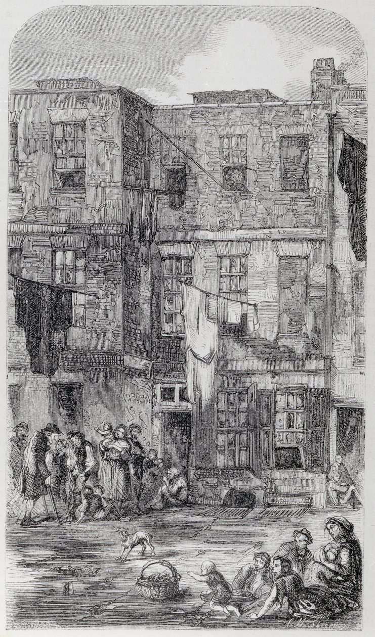 Wild Court, przy Great Wild Street, Drury Lane autorstwa English School