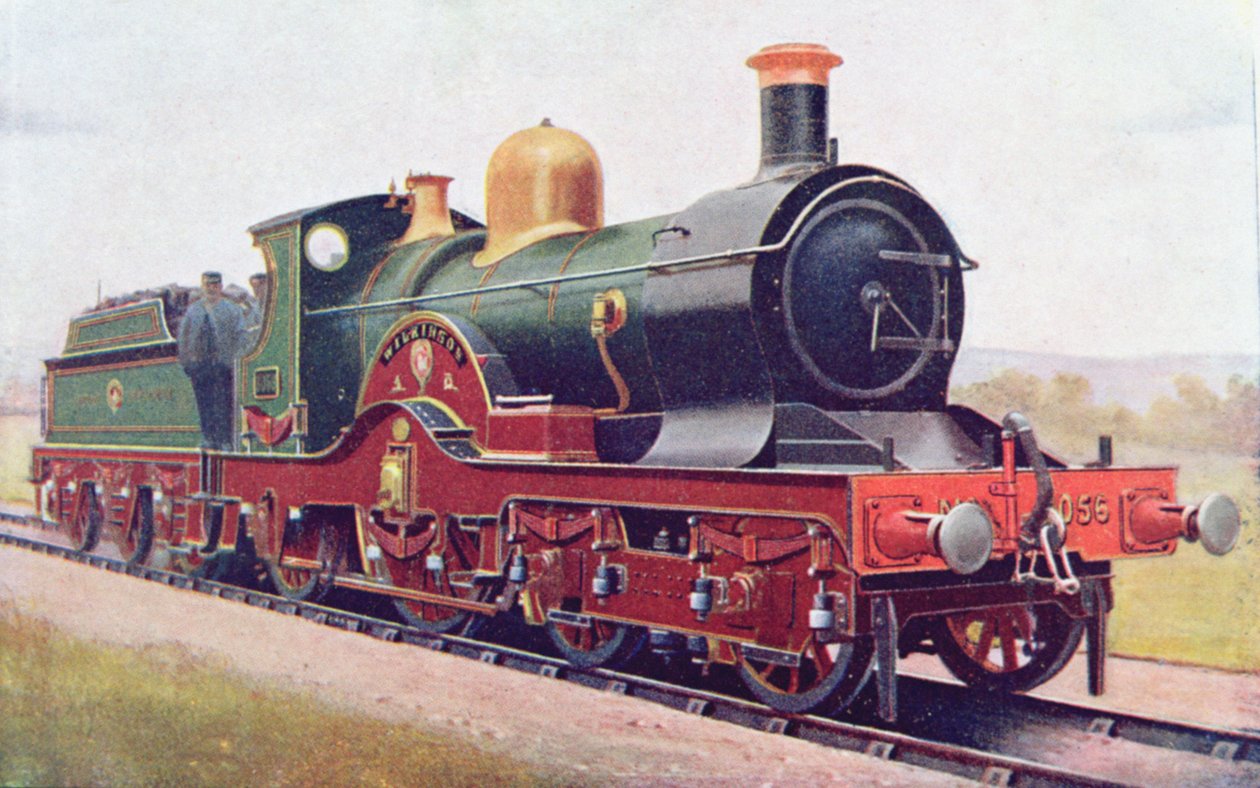 Wilkinson z Great Western Railway, ilustracja z Księgi lokomotyw G. Gibbarda Jacksona, opublikowana w 1924 r. autorstwa English School