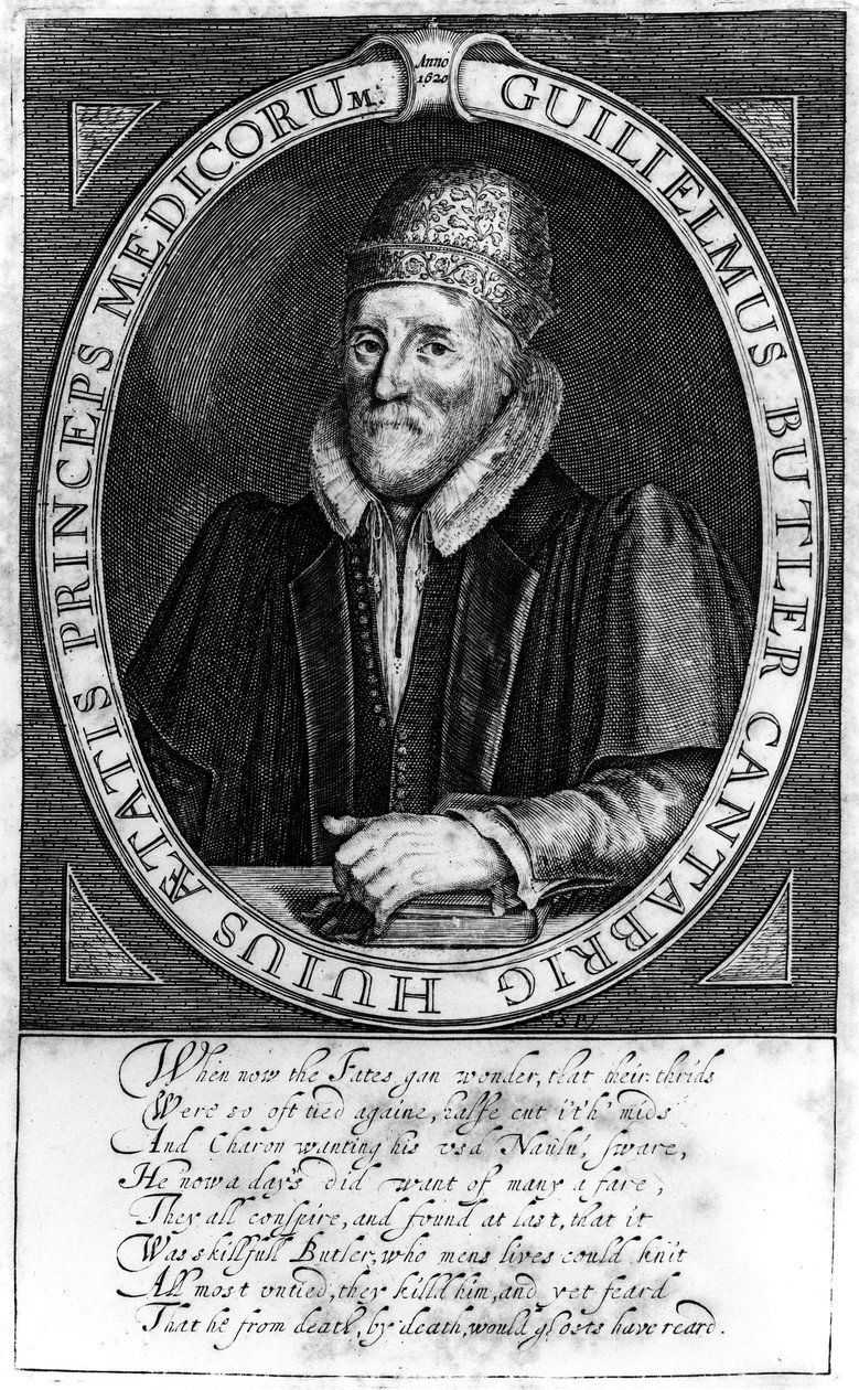 William Butler, po oryginalnym portrecie w Clare Hall, Cambridge, 1620 autorstwa English School