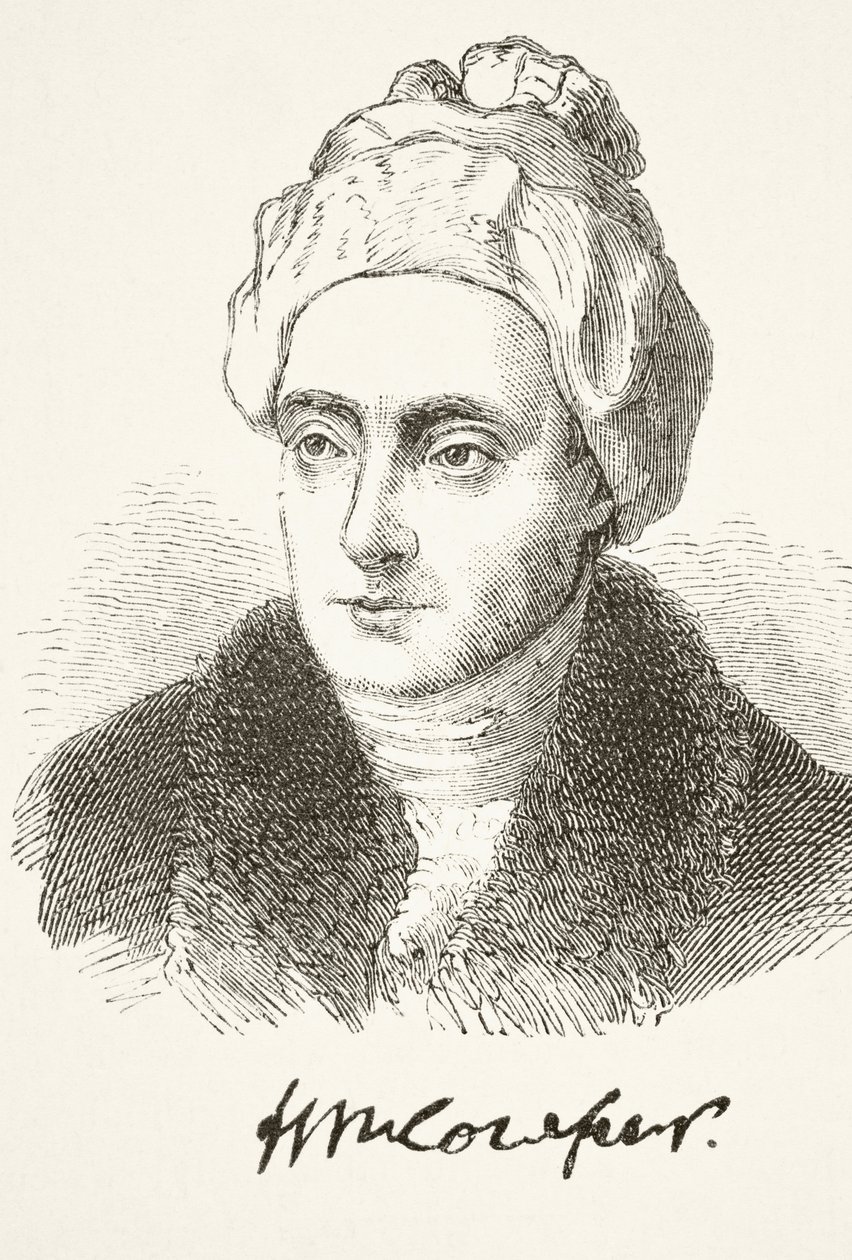 William Cowper, z „The National and Domestic History of England” Williama Hickmana Smitha Aubreya (1858-1916) opublikowanego w Londynie ok. 1890 r. autorstwa English School