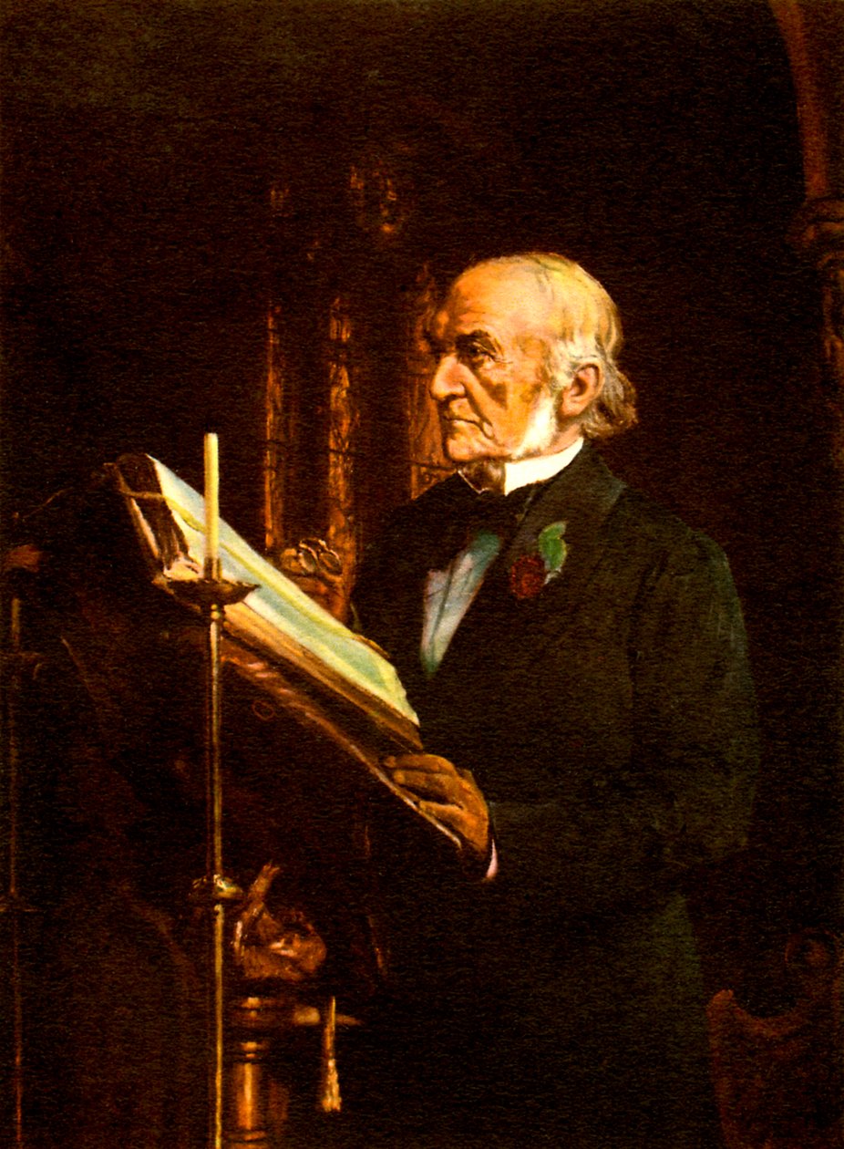 William Ewart Gladstone autorstwa English School