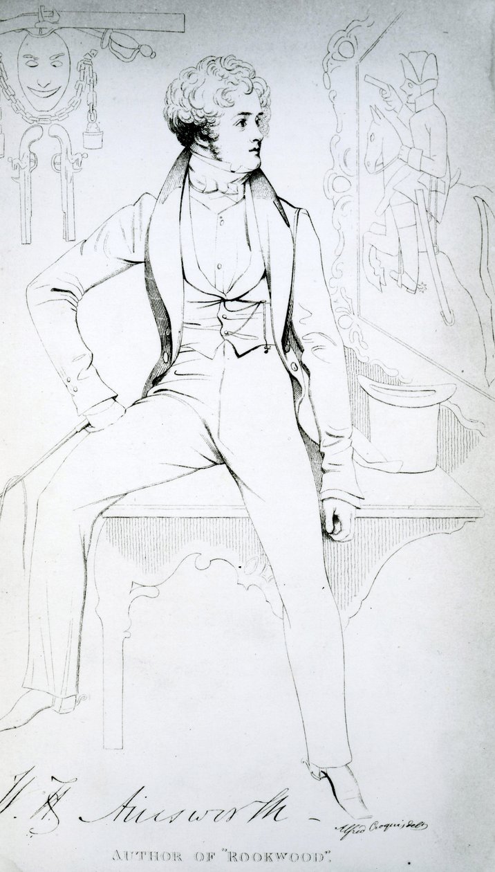 William Harrison Ainsworth (1805-82) autorstwa English School