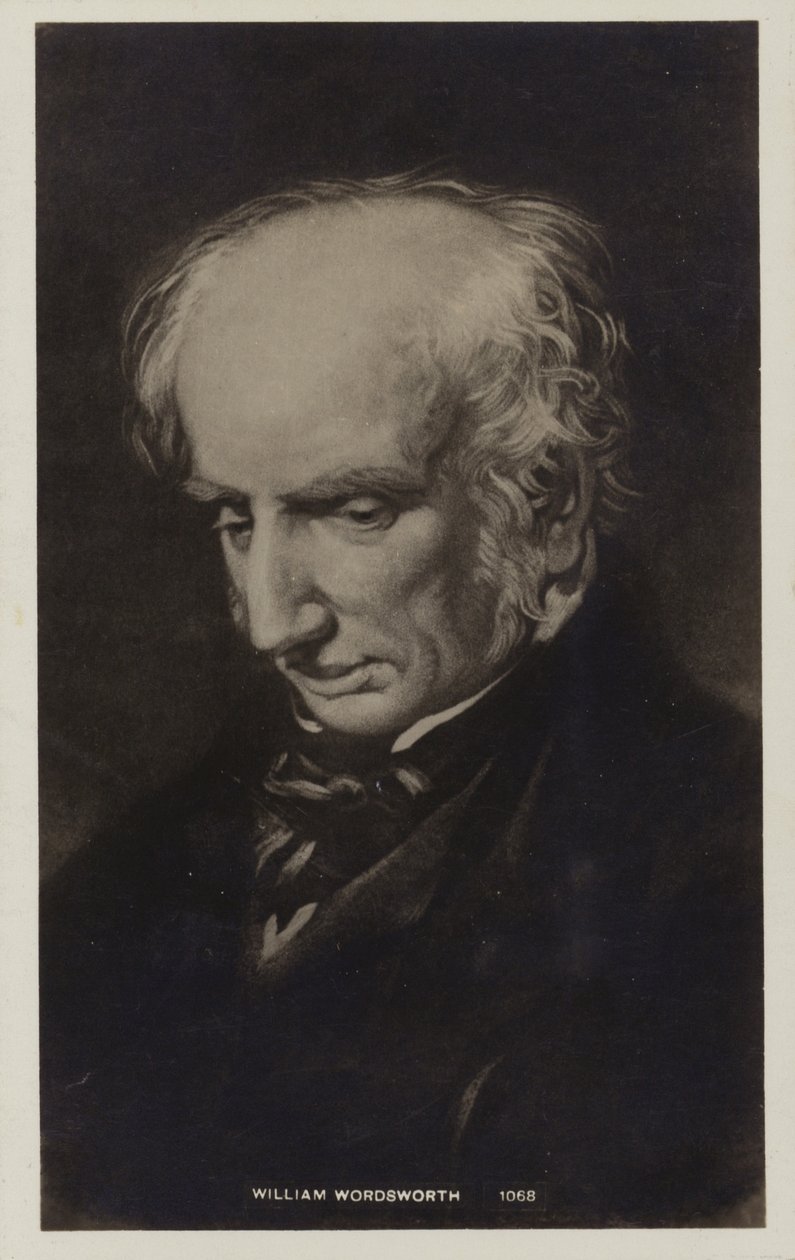 William Wordsworth (1770-1850), angielski poeta (litografia) autorstwa English School