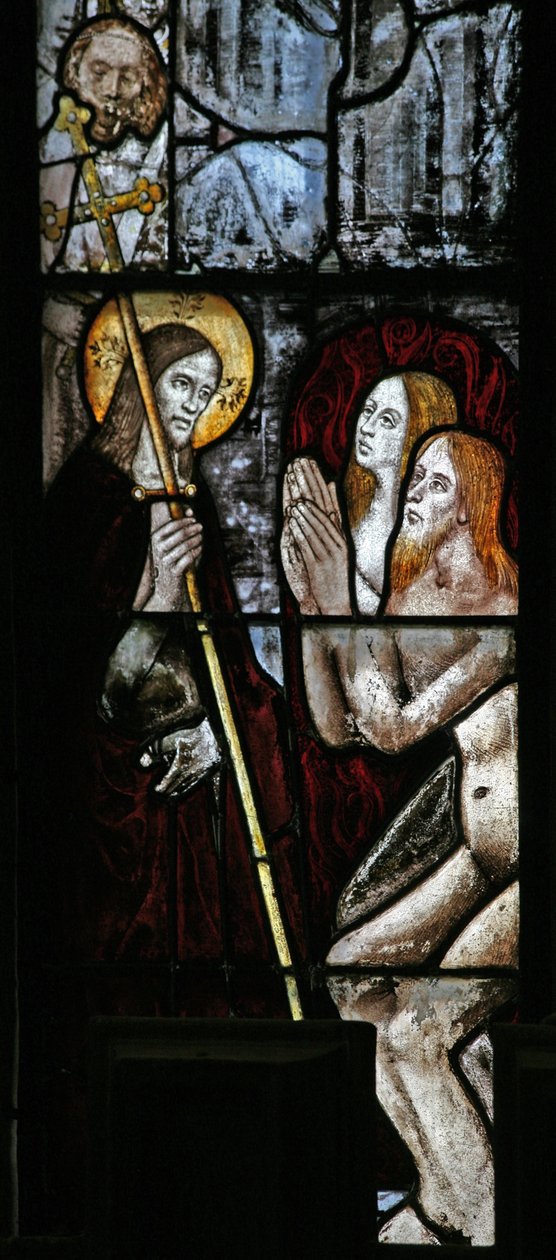 Okno s2 przedstawiające Harrowing of Hell autorstwa English School