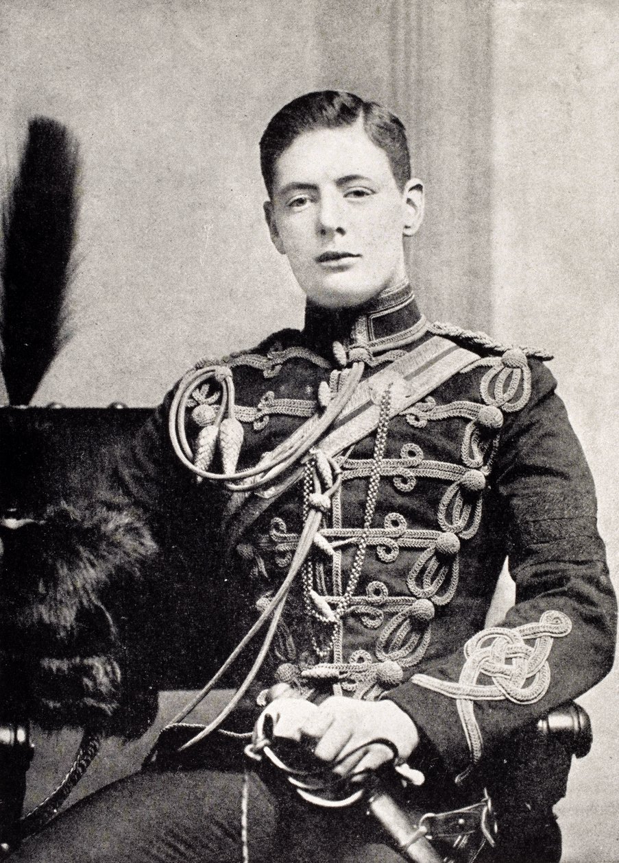 Winston Churchill jako podporucznik w 4th Queen