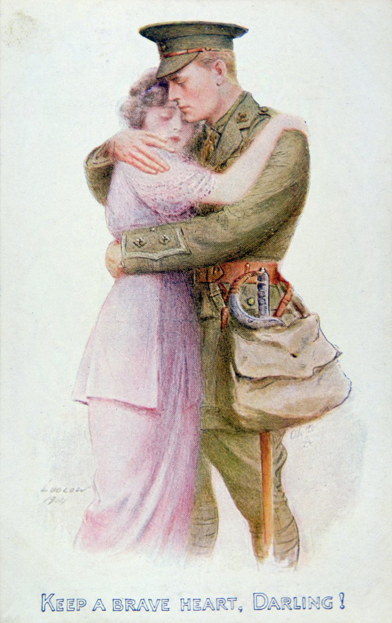 Pocztówka z I wojny światowej, ok. 1914-18 (kolor lito) autorstwa English School