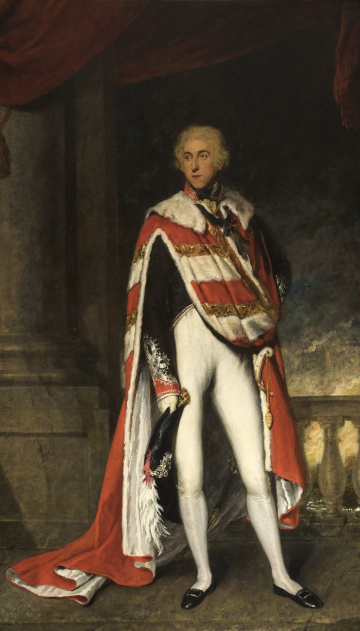 Sir John Fleming Leicester, Bart., w Peers Robes, 1789-1826 autorstwa English School English School