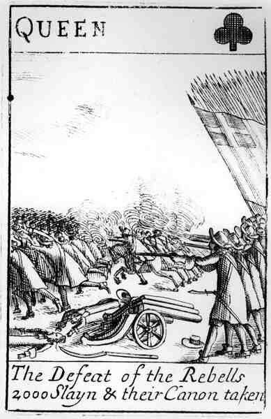 Klęska kart do gry rebeliantów, 1685 autorstwa English School English School