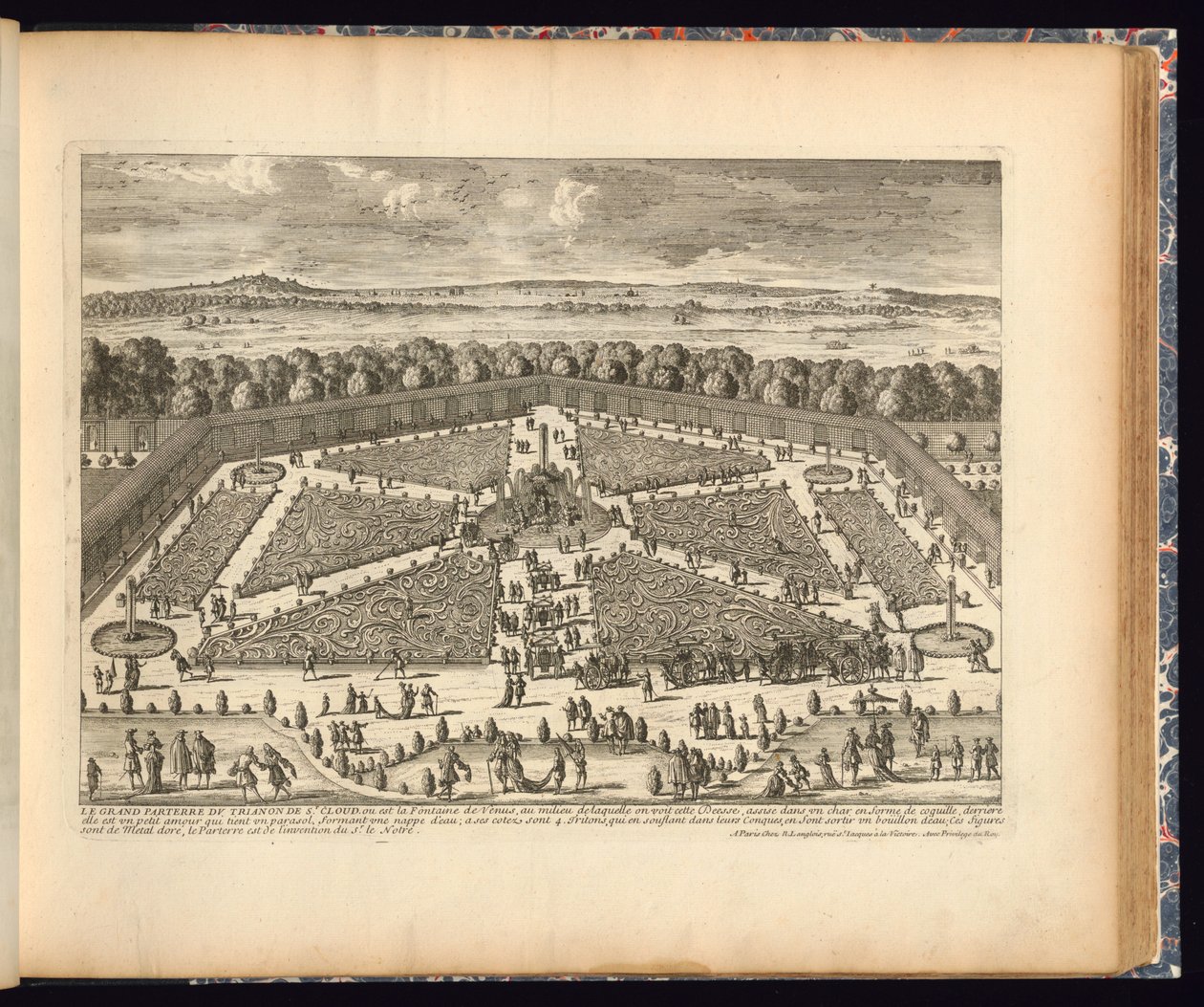 Druk (Francja), ca. 1660 autorstwa Engraved by Gabriel Perelle
