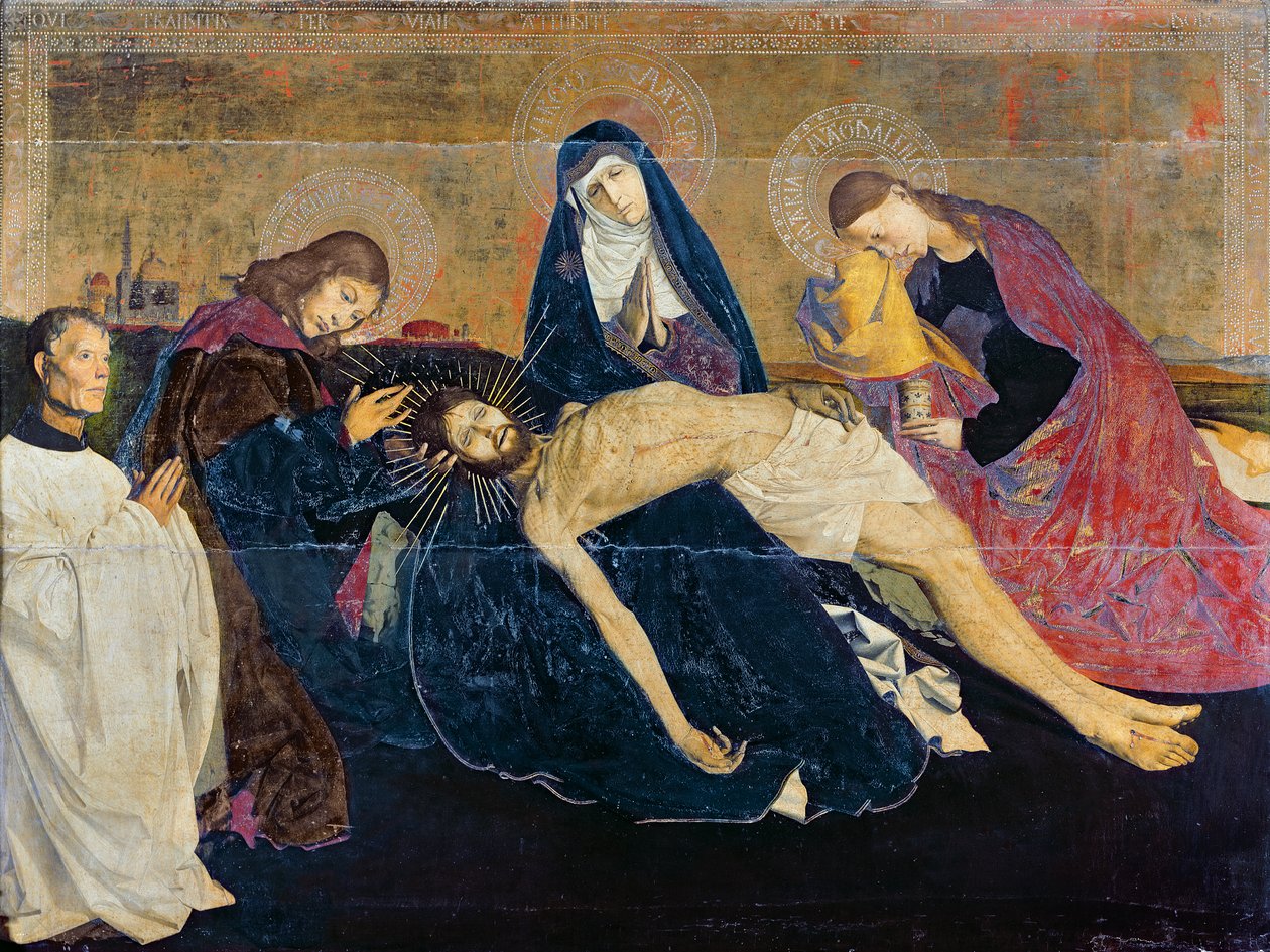 Pieta Awinionu, 1450-60 autorstwa Enguerrand Quarton