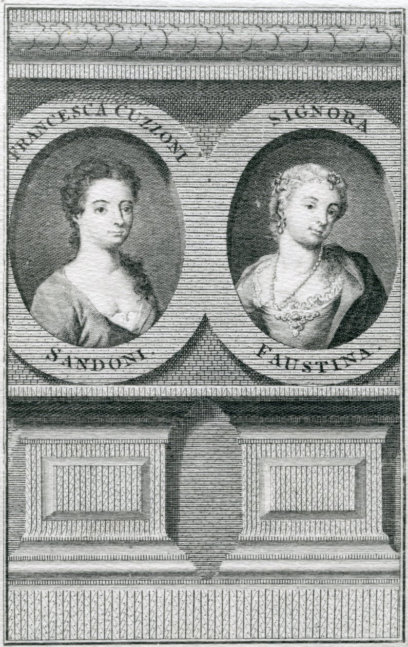 Portret podwójny Franceski Cuzzoni (1696-1778) i Faustiny Bordoni (1697-1781) autorstwa Enoch Seeman