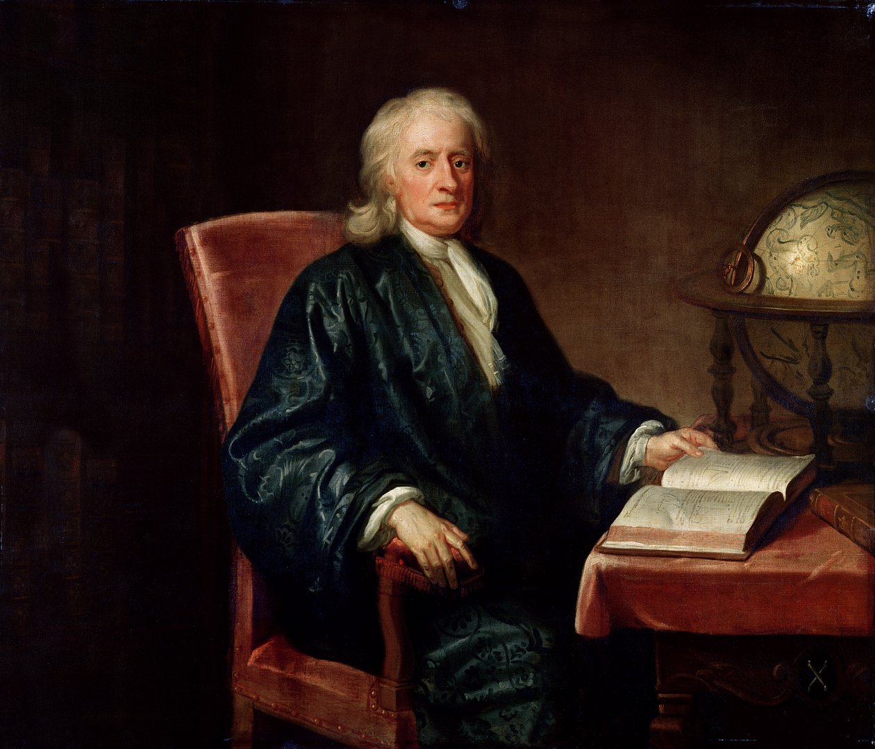 Portret Izaaka Newtona (1642-1727), ok. 1726 autorstwa Enoch Seeman