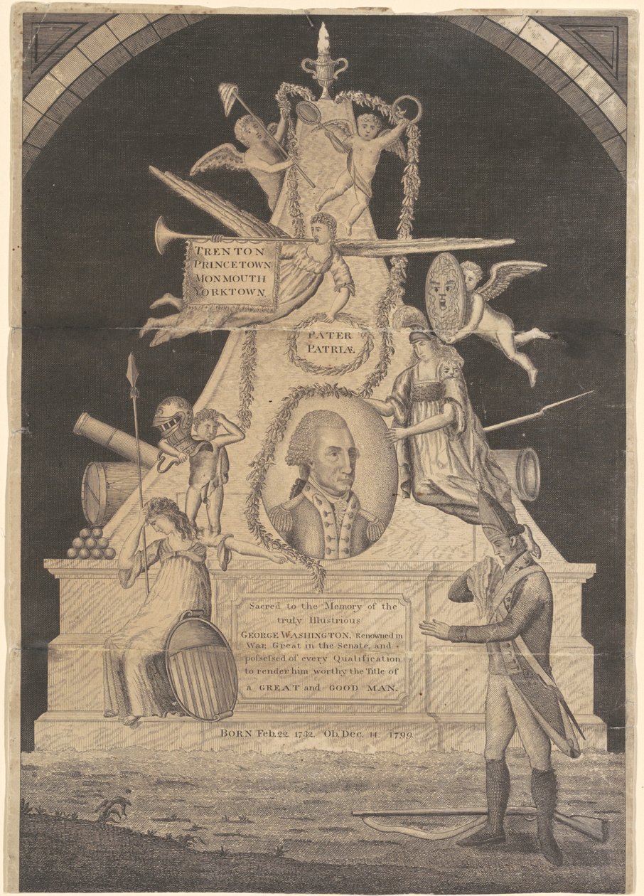 Pomnik Jerzego Waszyngtona autorstwa Enoch G. Gridley, after John Coles, Jr.