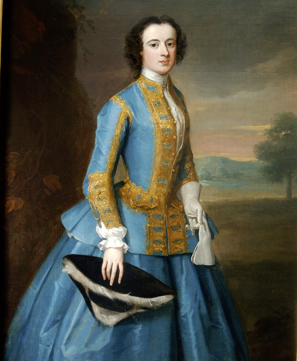 Portret damy w zwyczaju jeździeckim autorstwa Enoch Seeman