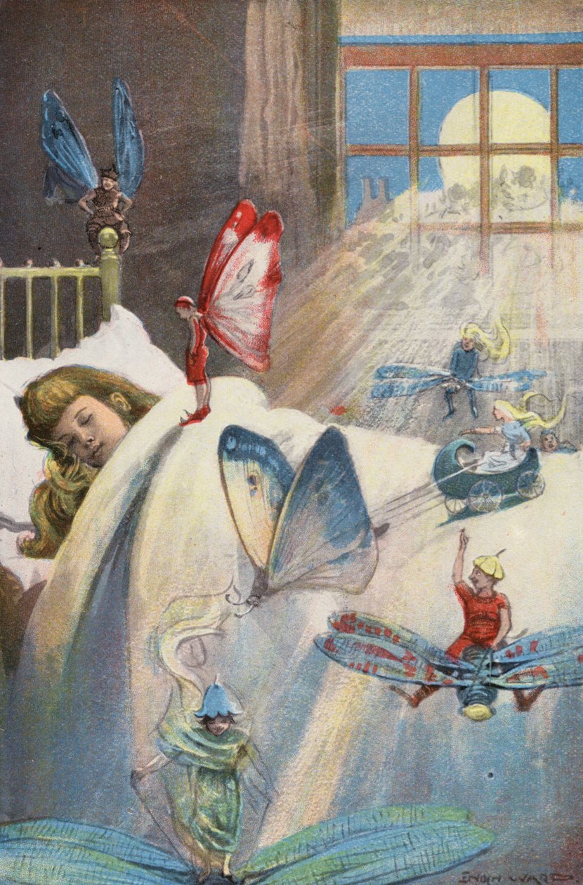 Wróżki (kolorowa litografia) autorstwa Enoch Ward