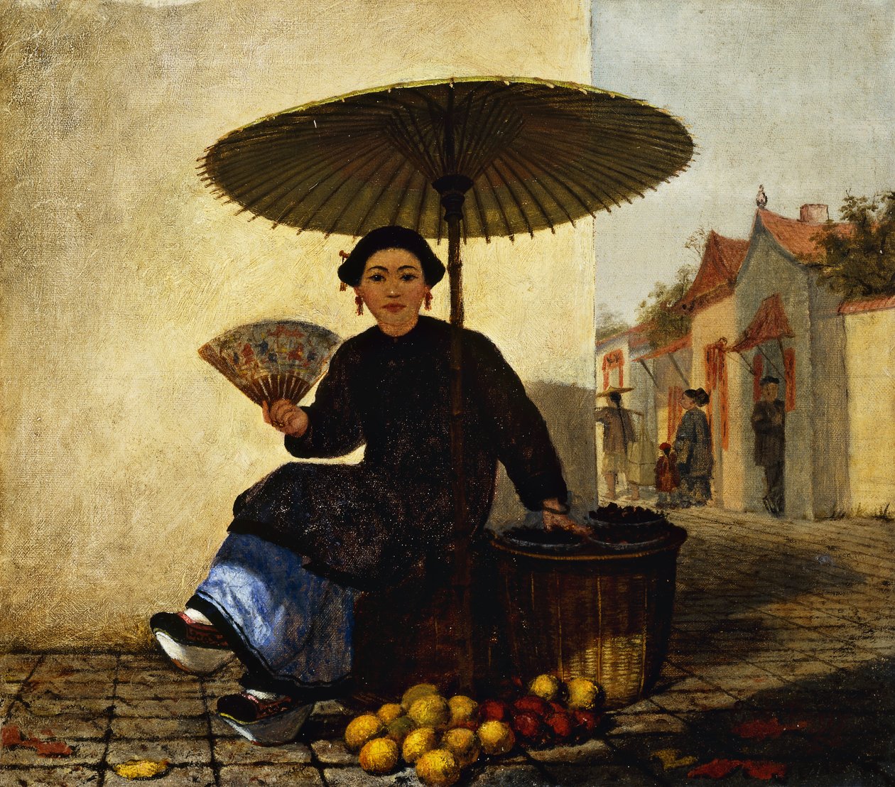 Sprzedawca owoców, 1862 autorstwa Enoch Wood Perry