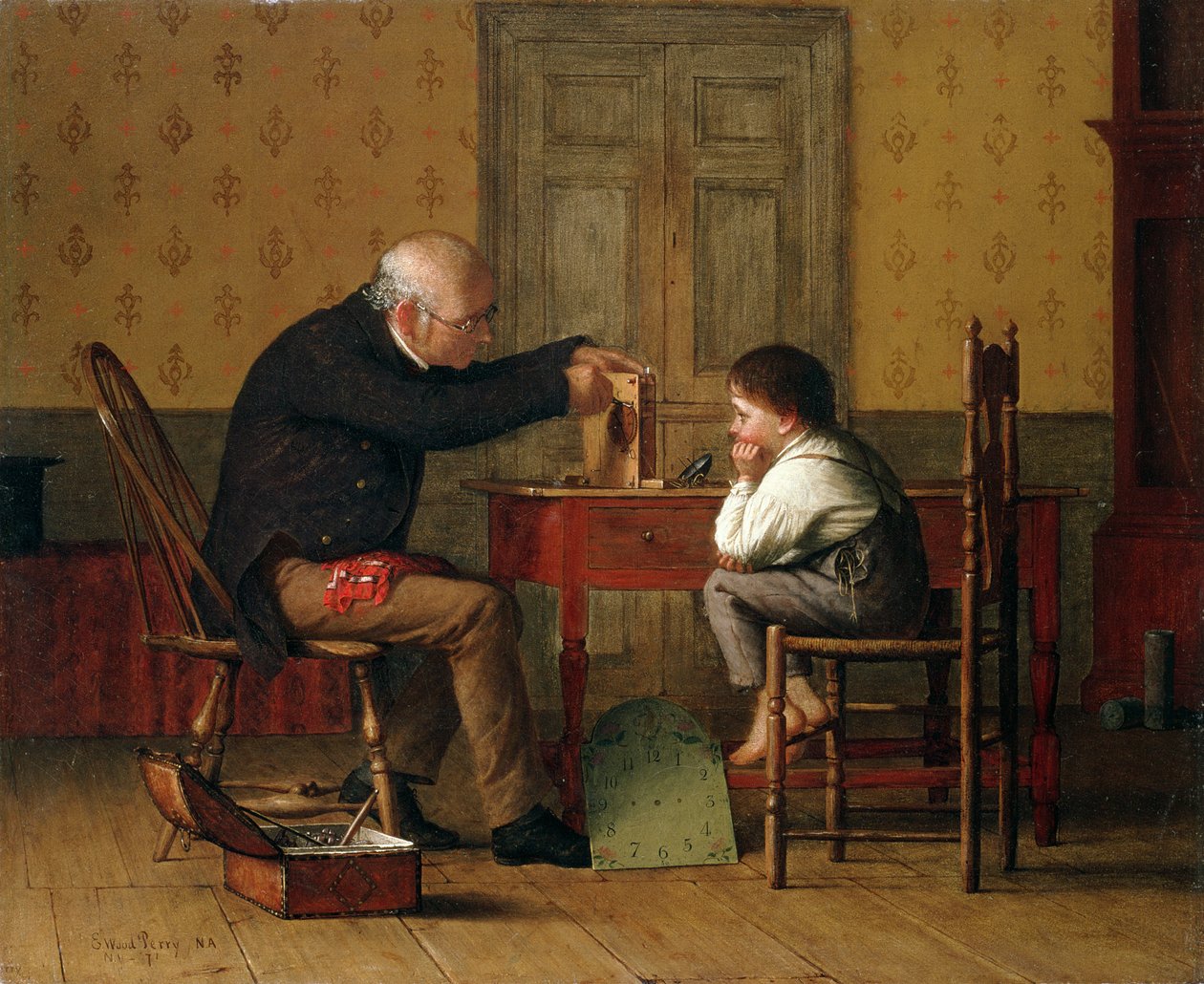 Zegar Doktor, 1871 autorstwa Enoch Wood Perry