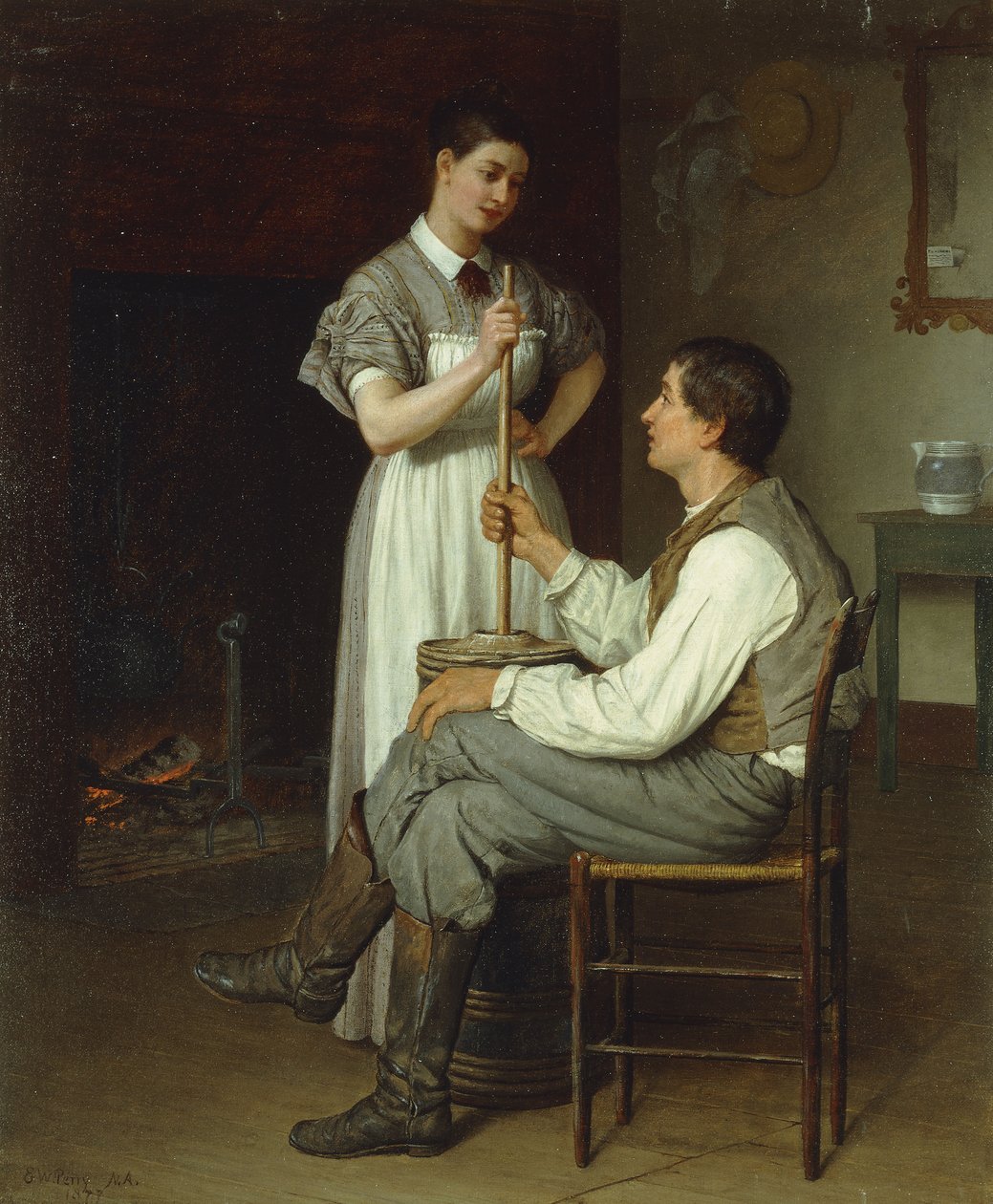 Pomocna dłoń, 1877 autorstwa Enoch Wood Perry