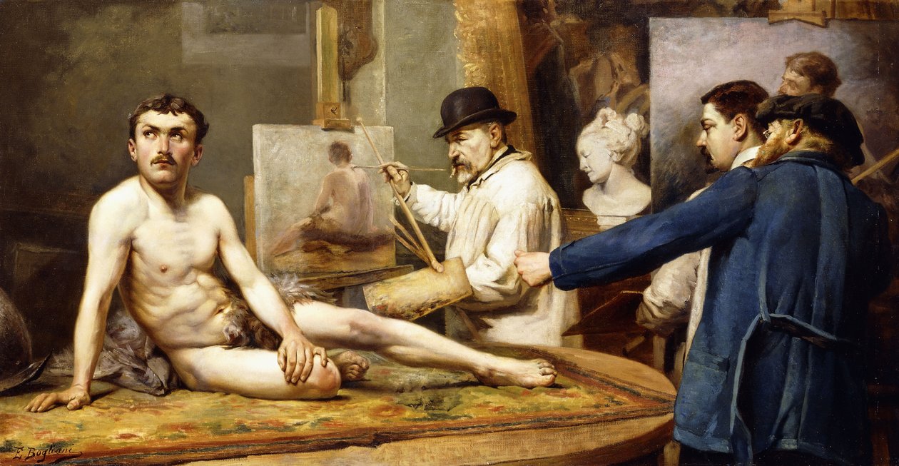 Przed malarzem autorstwa Enrico Bogliani
