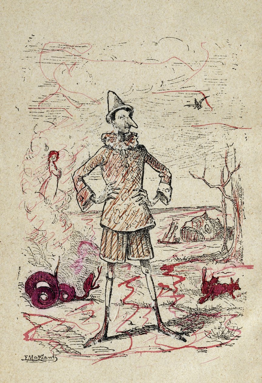 Pinokio, 1883 r. autorstwa Enrico Mazzanti