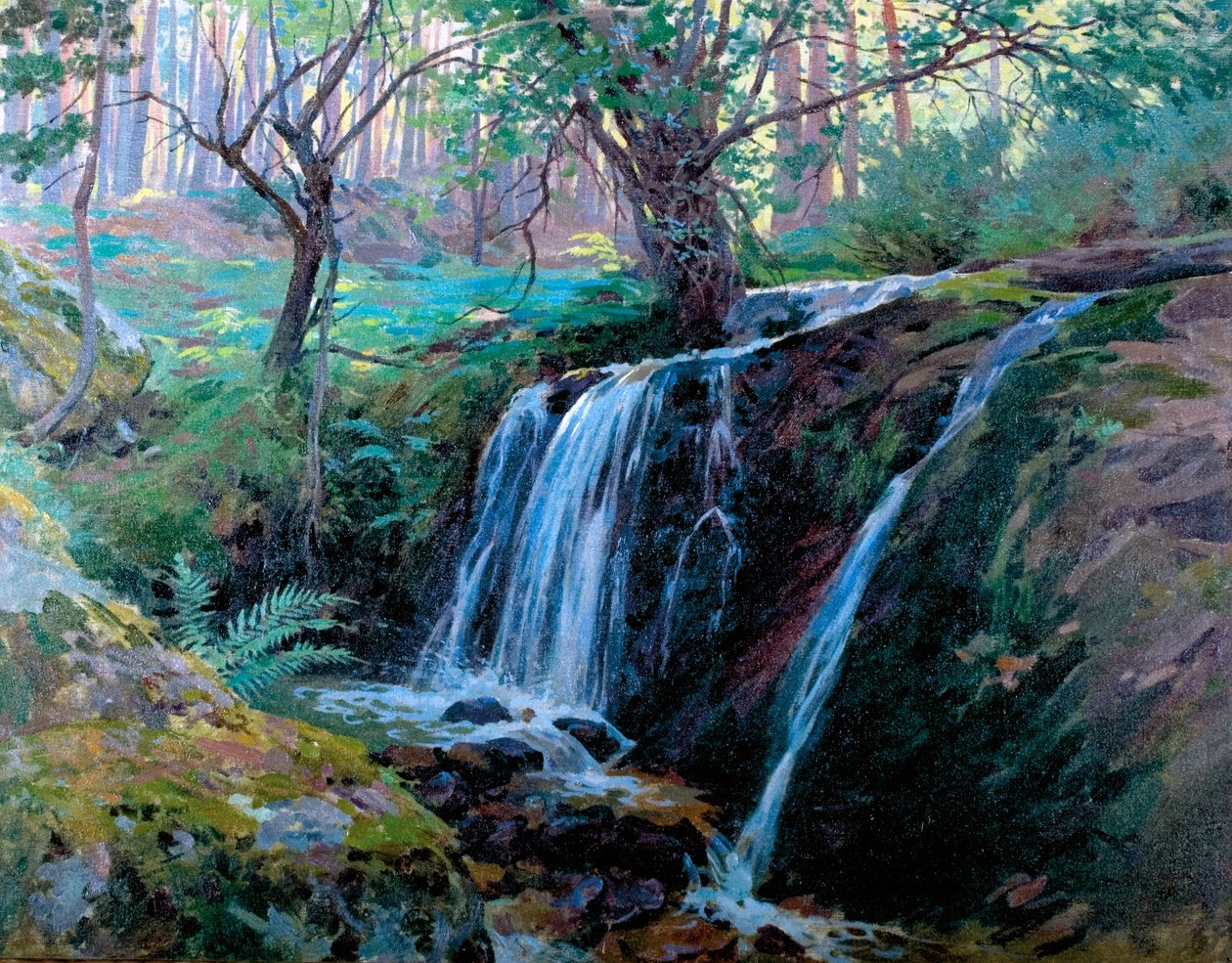 Wodospad La Hiruela autorstwa Enrique Simonet