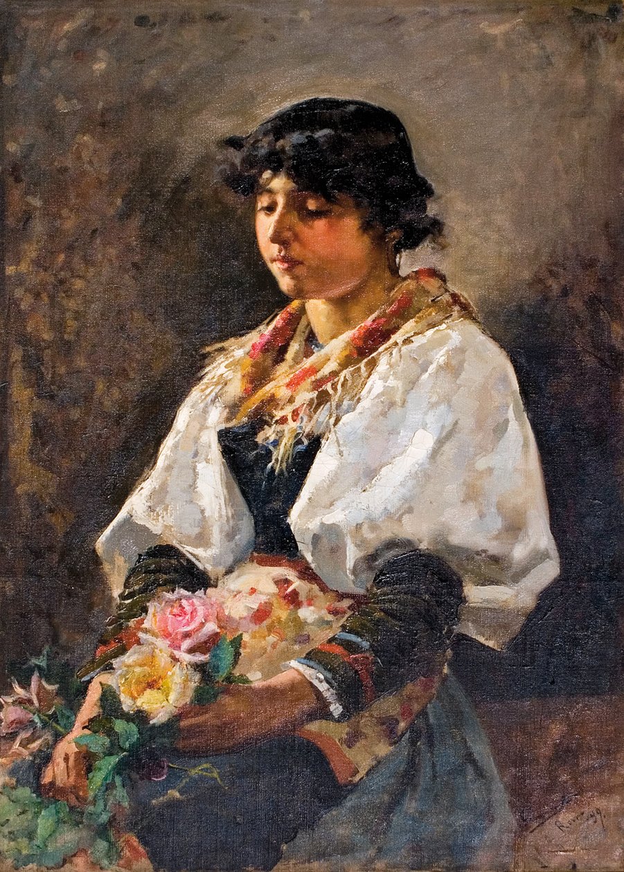 Ciociara Mujer de Ciociaria; region de ItaliaKobieta z regionu Ciociaria we Włoszech autorstwa Enrique Simonet