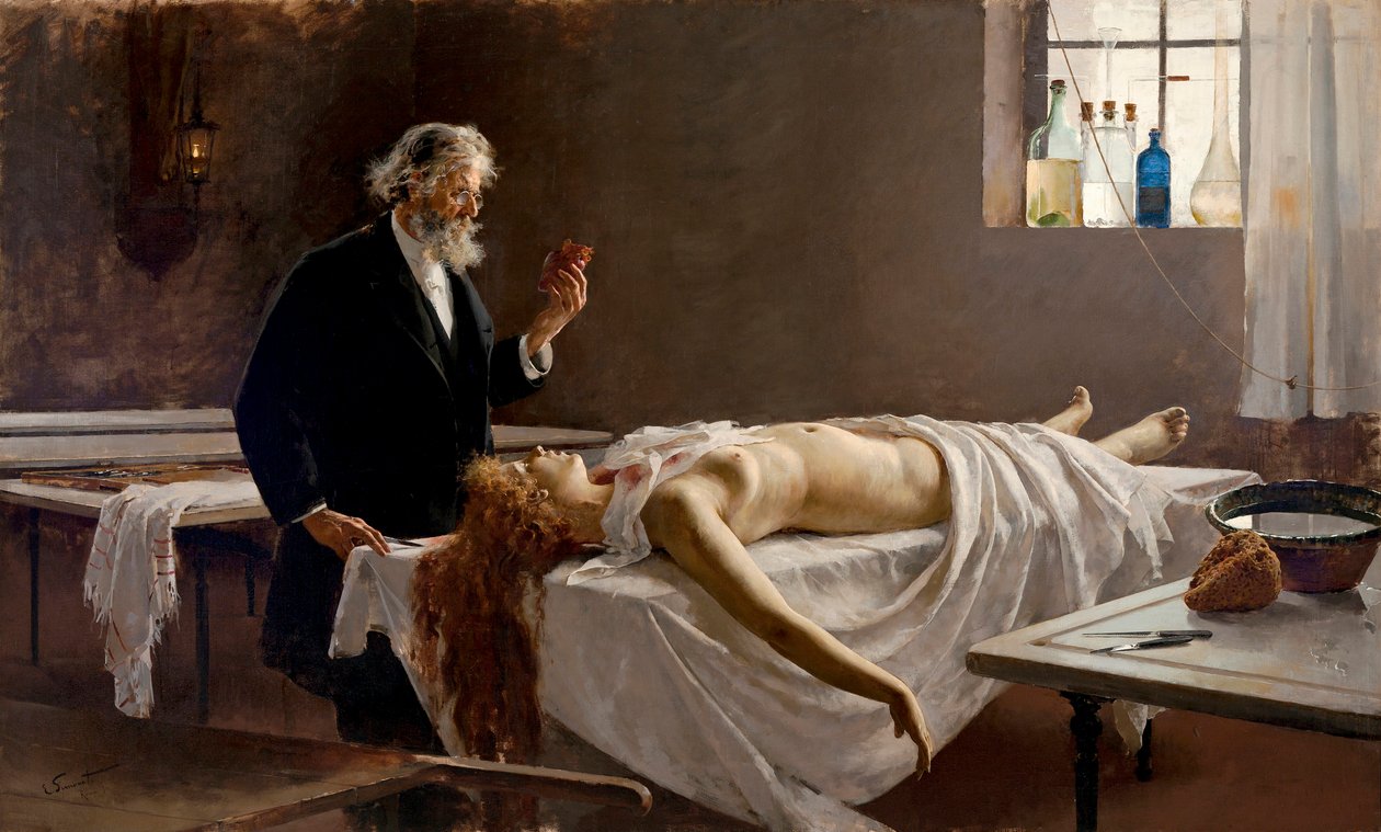 Anatomia serca; I miała serce!; Sekcja zwłok autorstwa Enrique Simonet