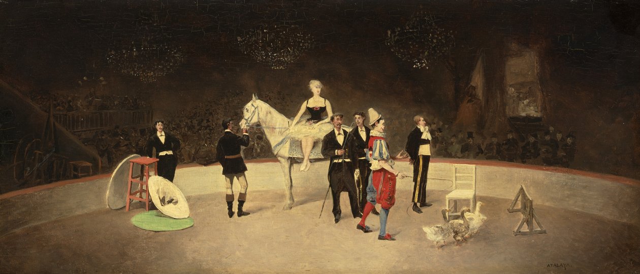 Scena cyrkowa, ok. 1890 autorstwa Enrique Atalaya González