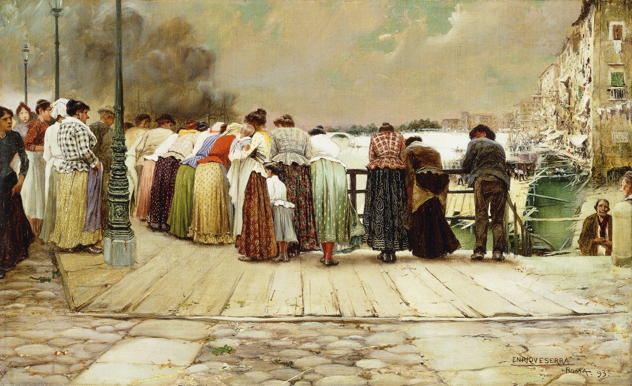 Na moście, 1893 autorstwa Enrique Serra