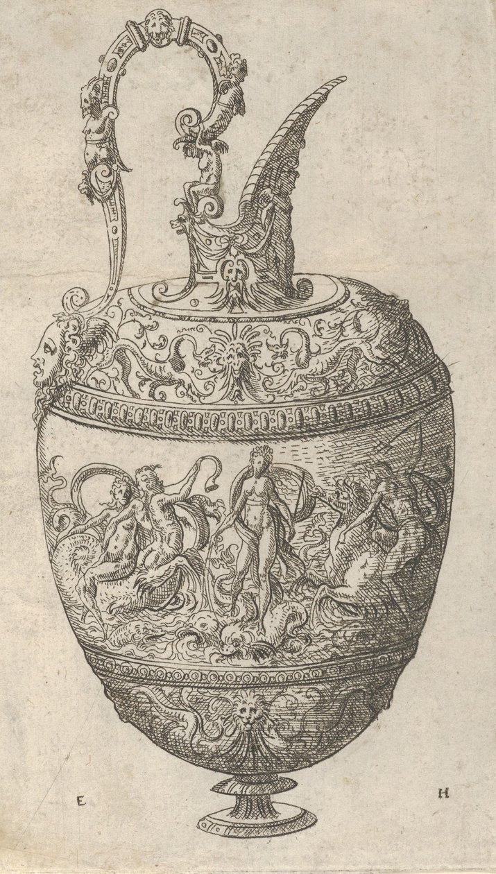 Projekt dla dzbanka, 1565. autorstwa Erasmus Hornick