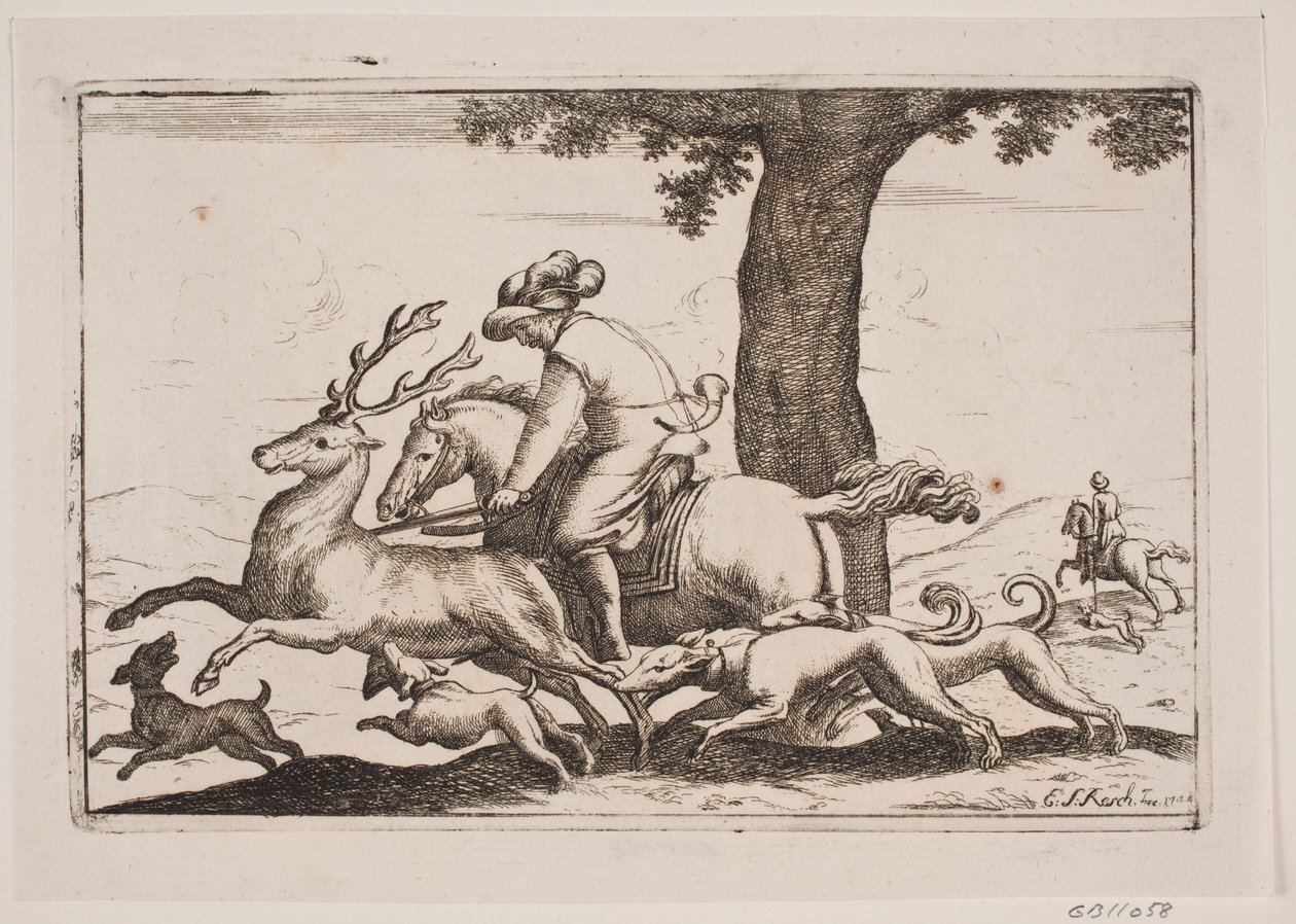 Polowanie na Parforce autorstwa Erasmus Sigismund Resch