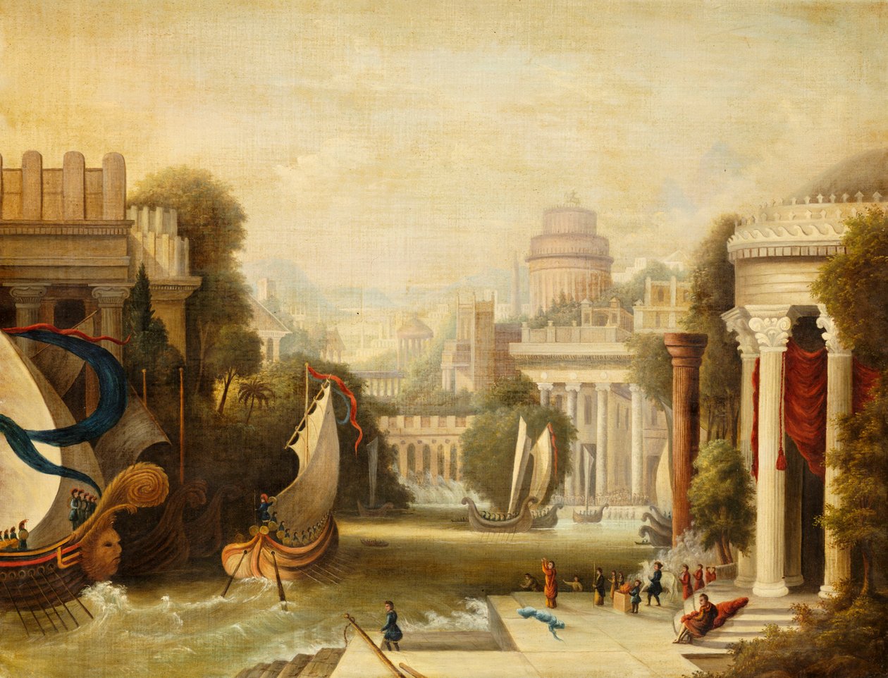 Zaokrętowanie Ulissesa, 1842-50 autorstwa Erastus Salisbury Field
