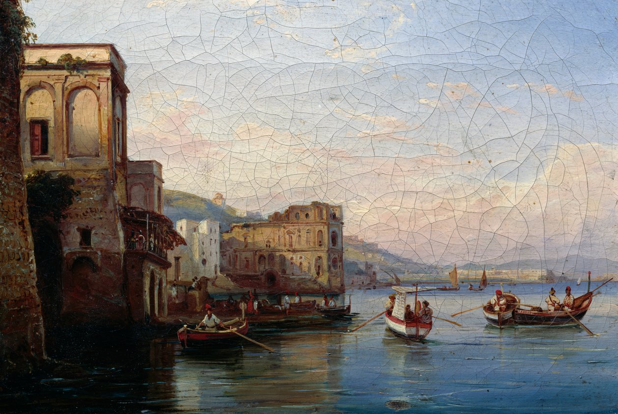Posillipo, ok. 1850 (olej na płótnie) autorstwa Ercole Gigante