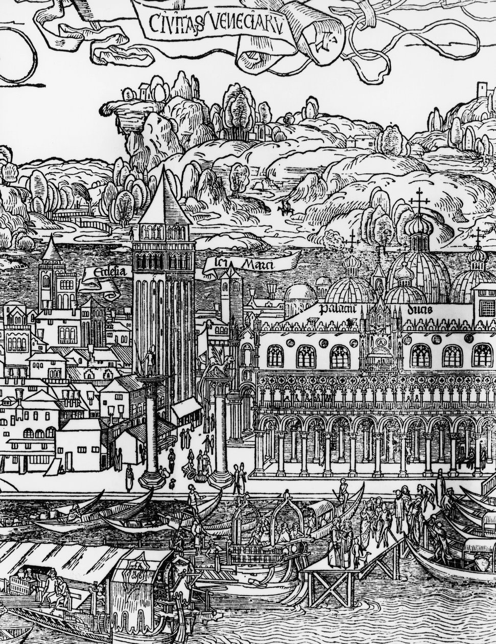 Wenecja, drzeworyt Erharda Reuwicha (1455-1490), Włochy autorstwa Erhard Reuwich