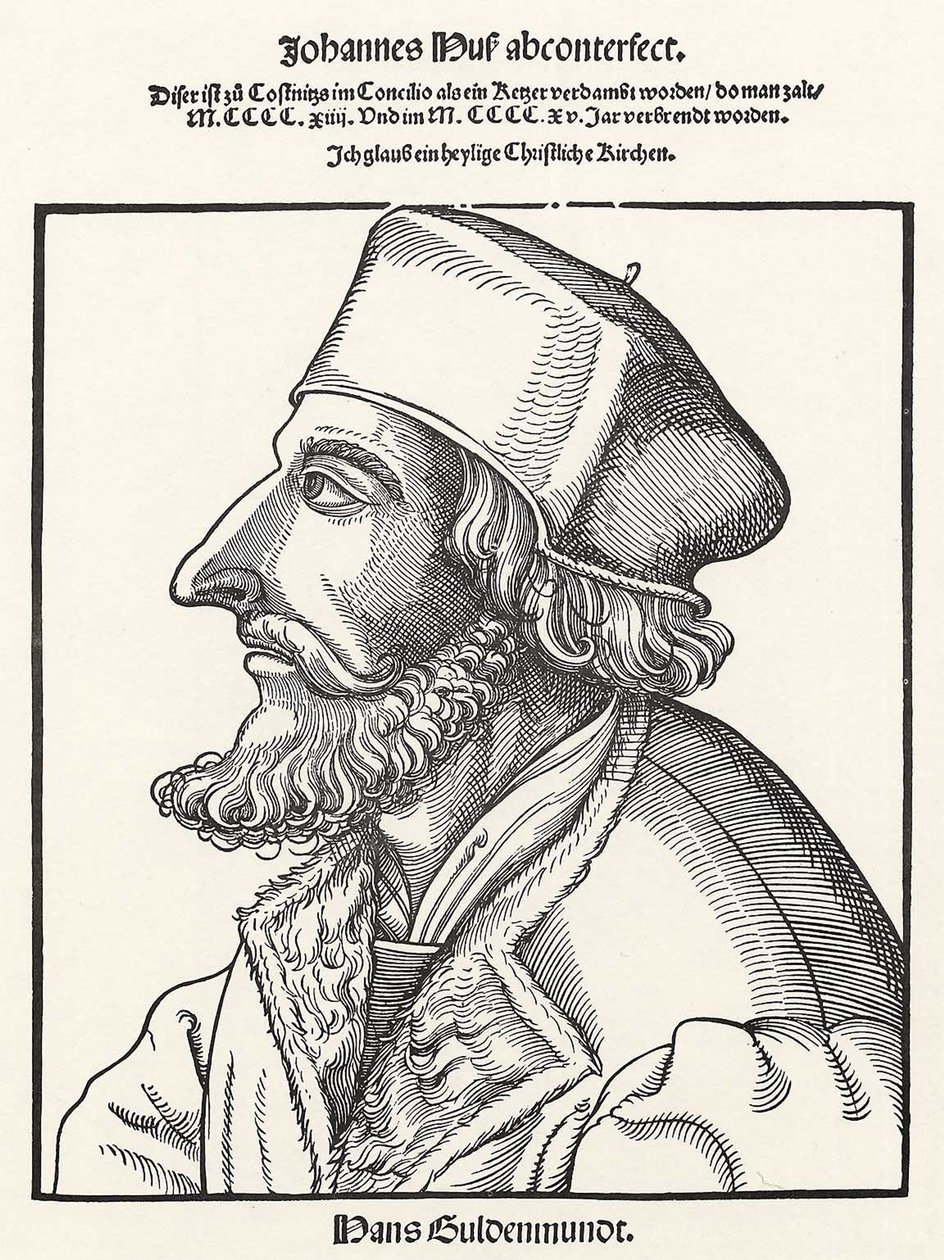 Jan Hus autorstwa Erhard Schon