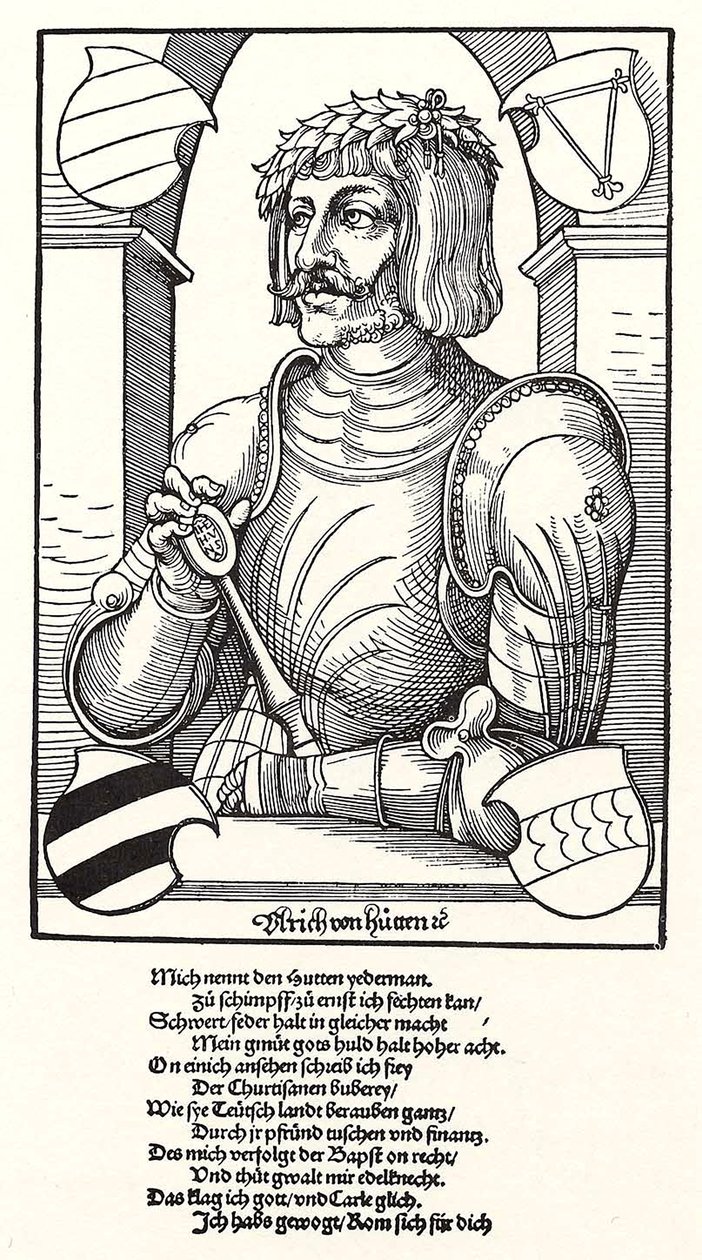 Portret Ulricha von Hutten 1488-1523 autorstwa Erhard Schon
