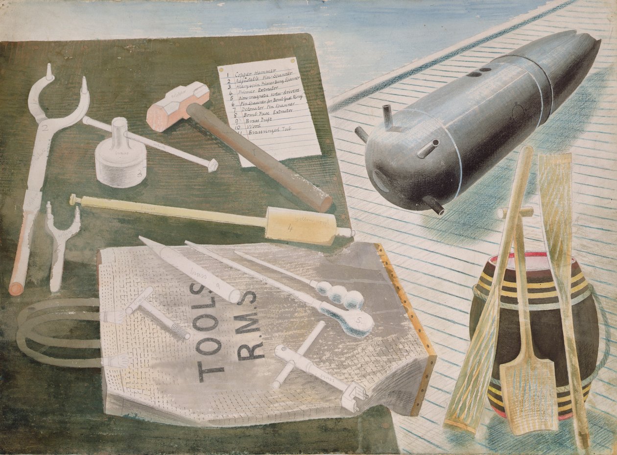 Zestaw do usuwania bomb, ok. 1940 r autorstwa Eric Ravilious