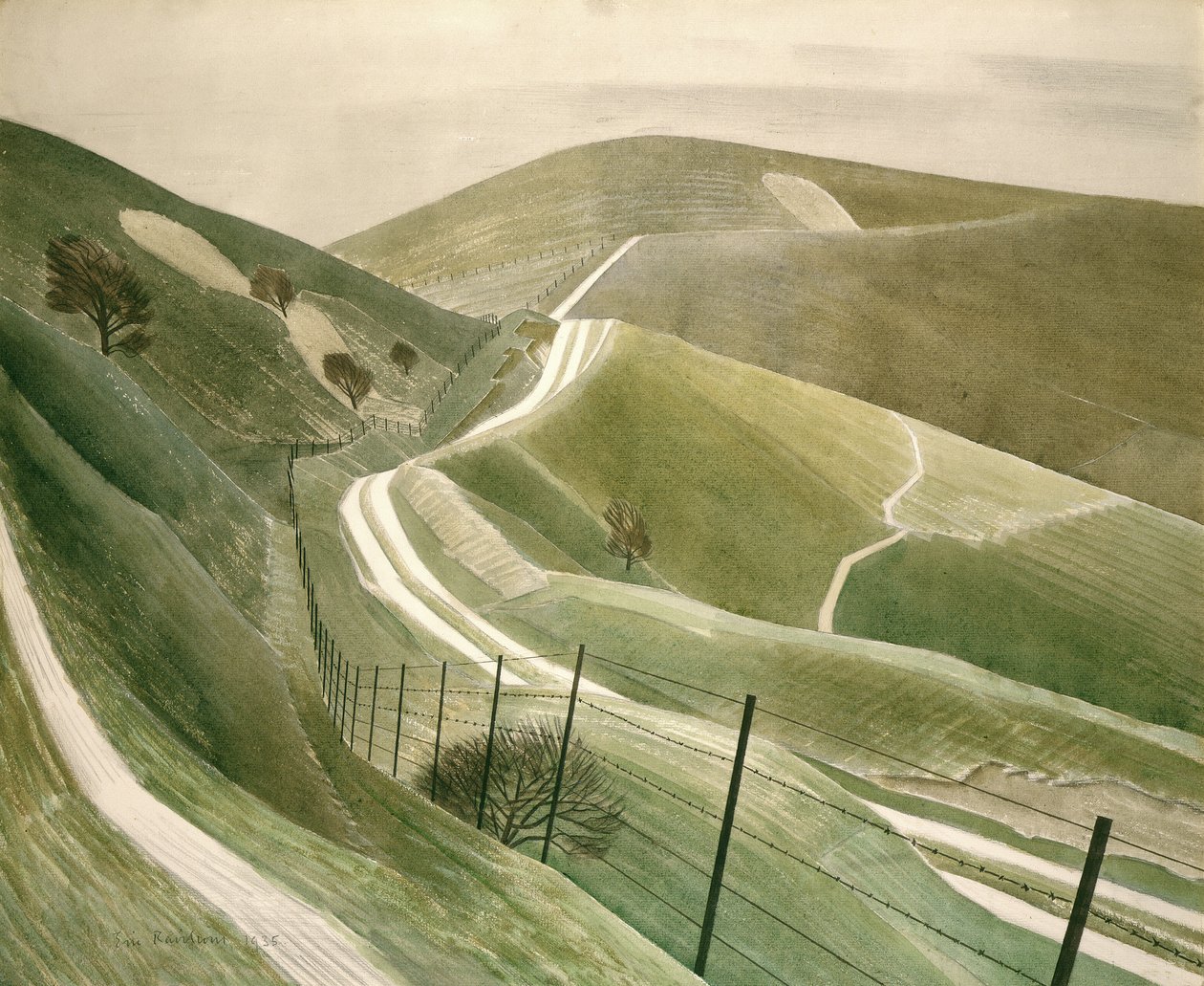 Ścieżki kredowe autorstwa Eric Ravilious